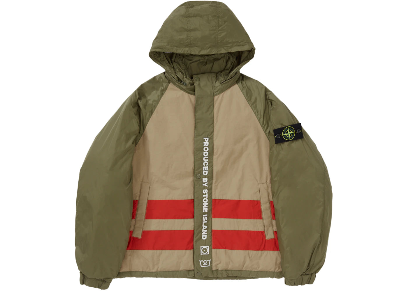 Supreme Stone Island Reversible Down Puffer Jacket Olive – Side Kicks