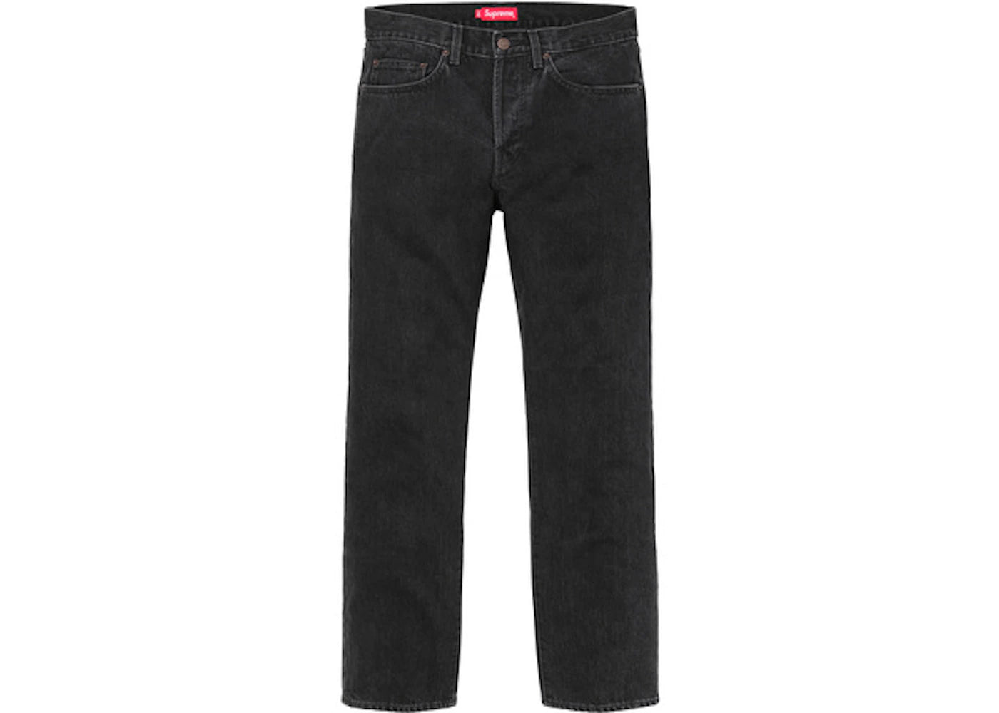 Supreme Stone Washed Slim Jeans Black – Side Kicks