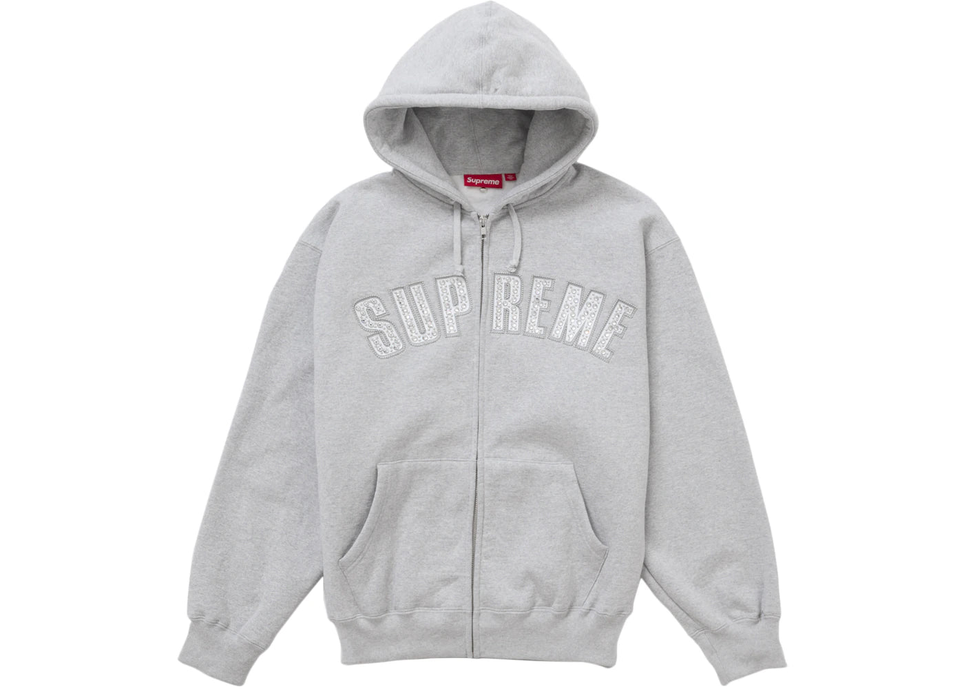 トップス Supreme x B.B. Simon Zip Up Hooded Sweat Supreme b.b. Simon Zip Up Hooded Sweatshirt Heather Grey – Side Kicks