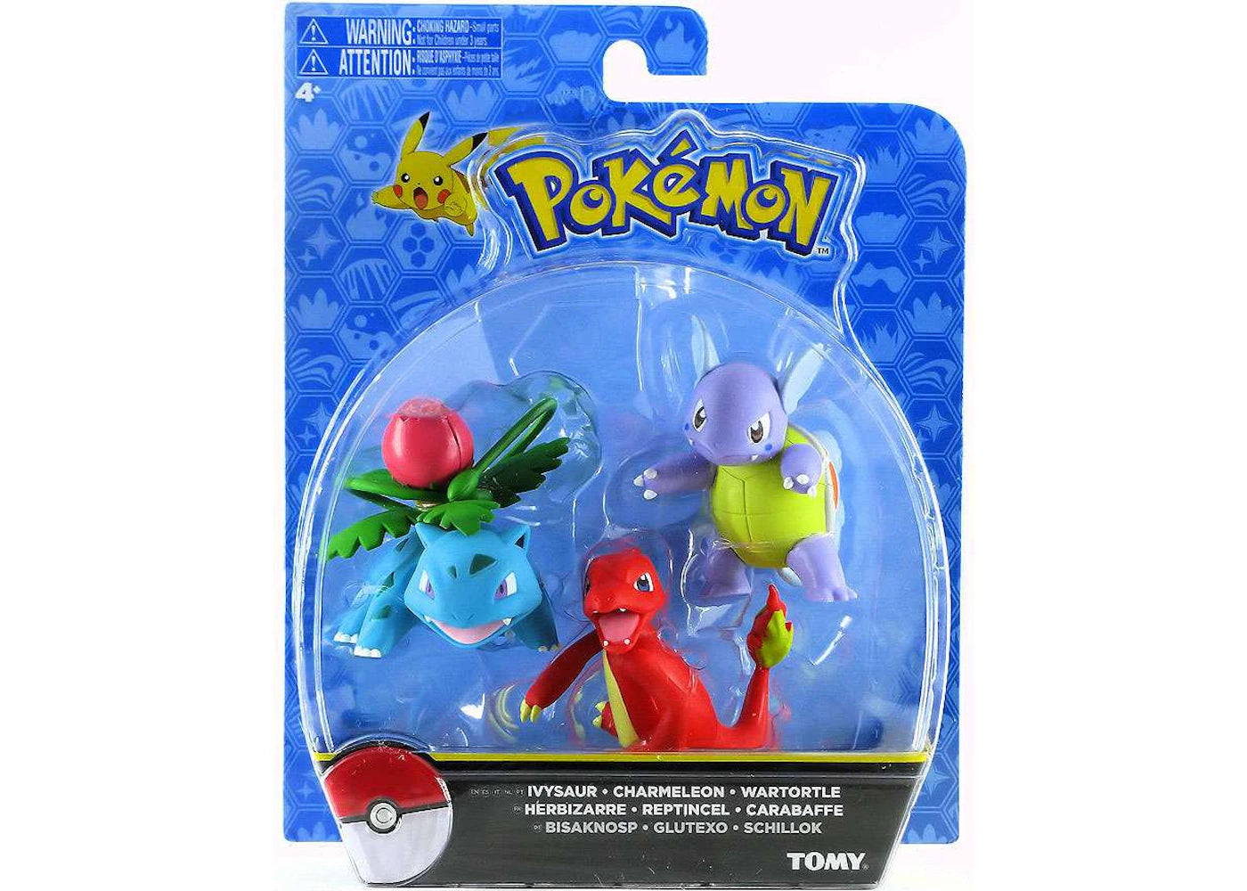Tomy Pokemon Action Pose Ivysaur, Charmeleon Wartortle Mini