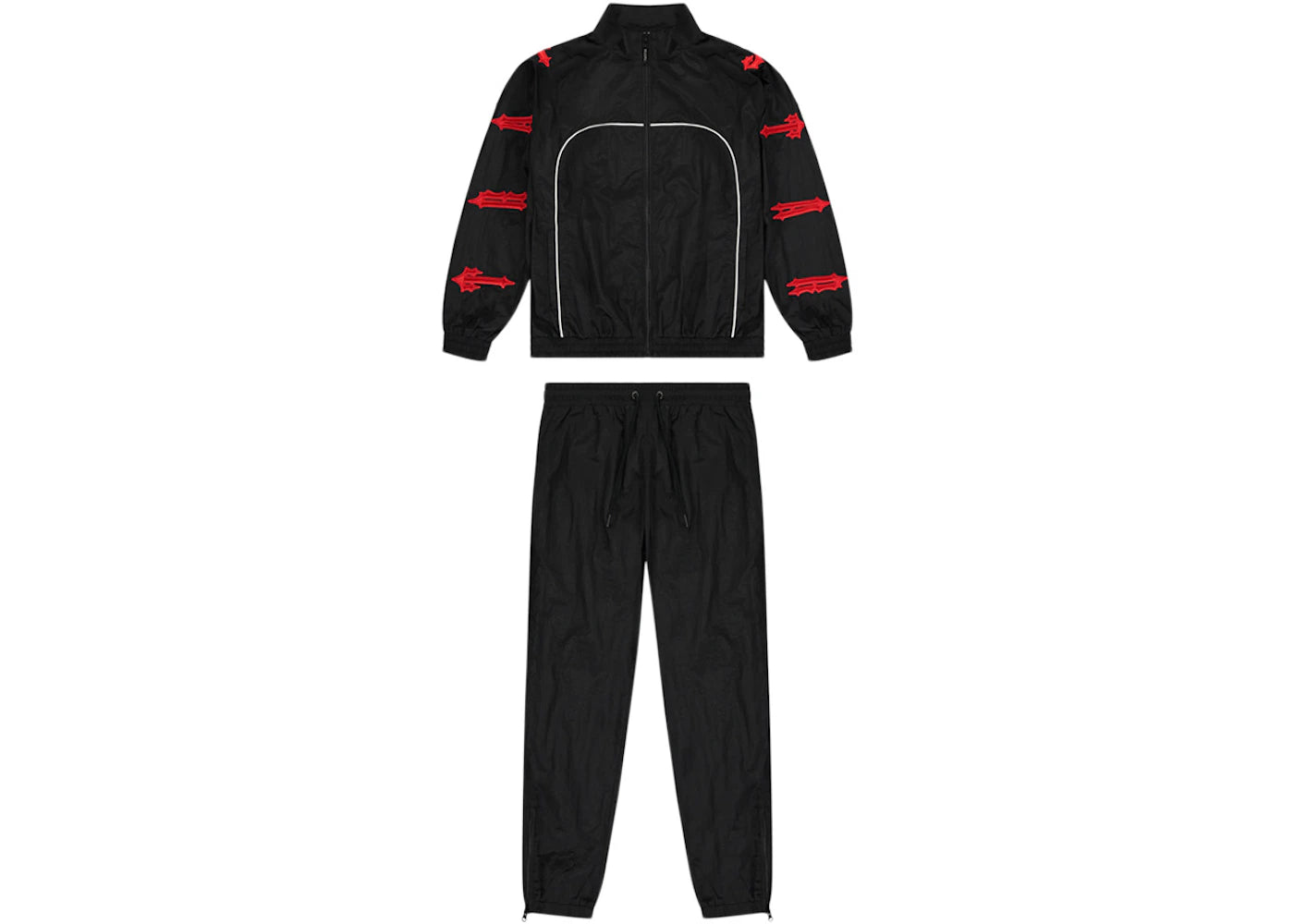 Trapstar Irongate 2.0 Shellsuit Black/Red – Side Kicks
