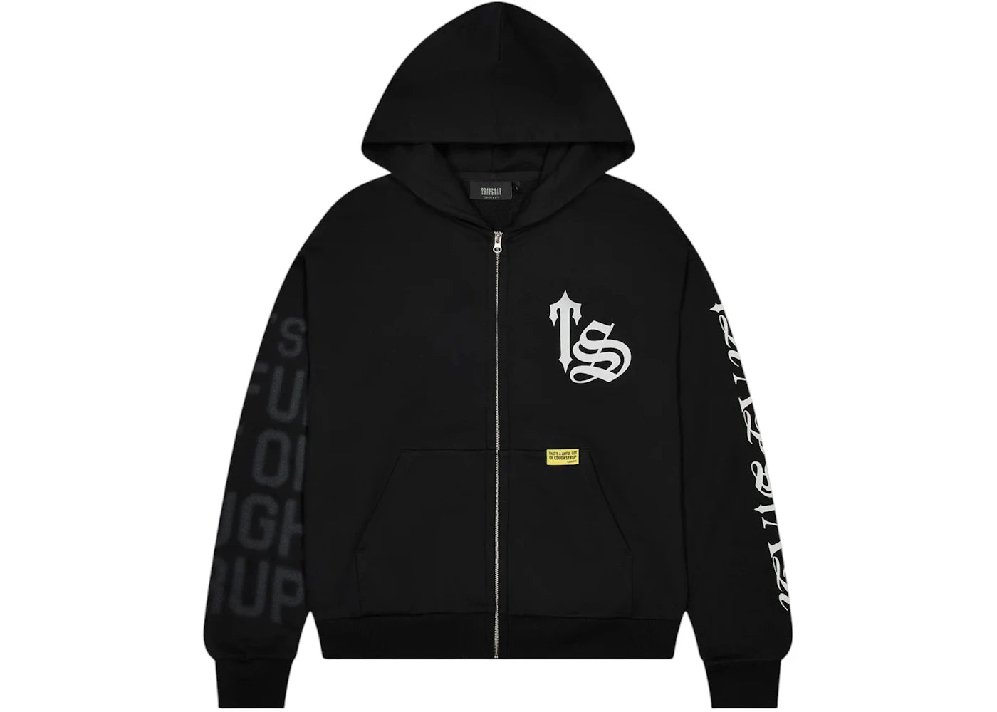 Trapstar x Cough Syrup Irongate Puff Hoodie Black – Side Kicks