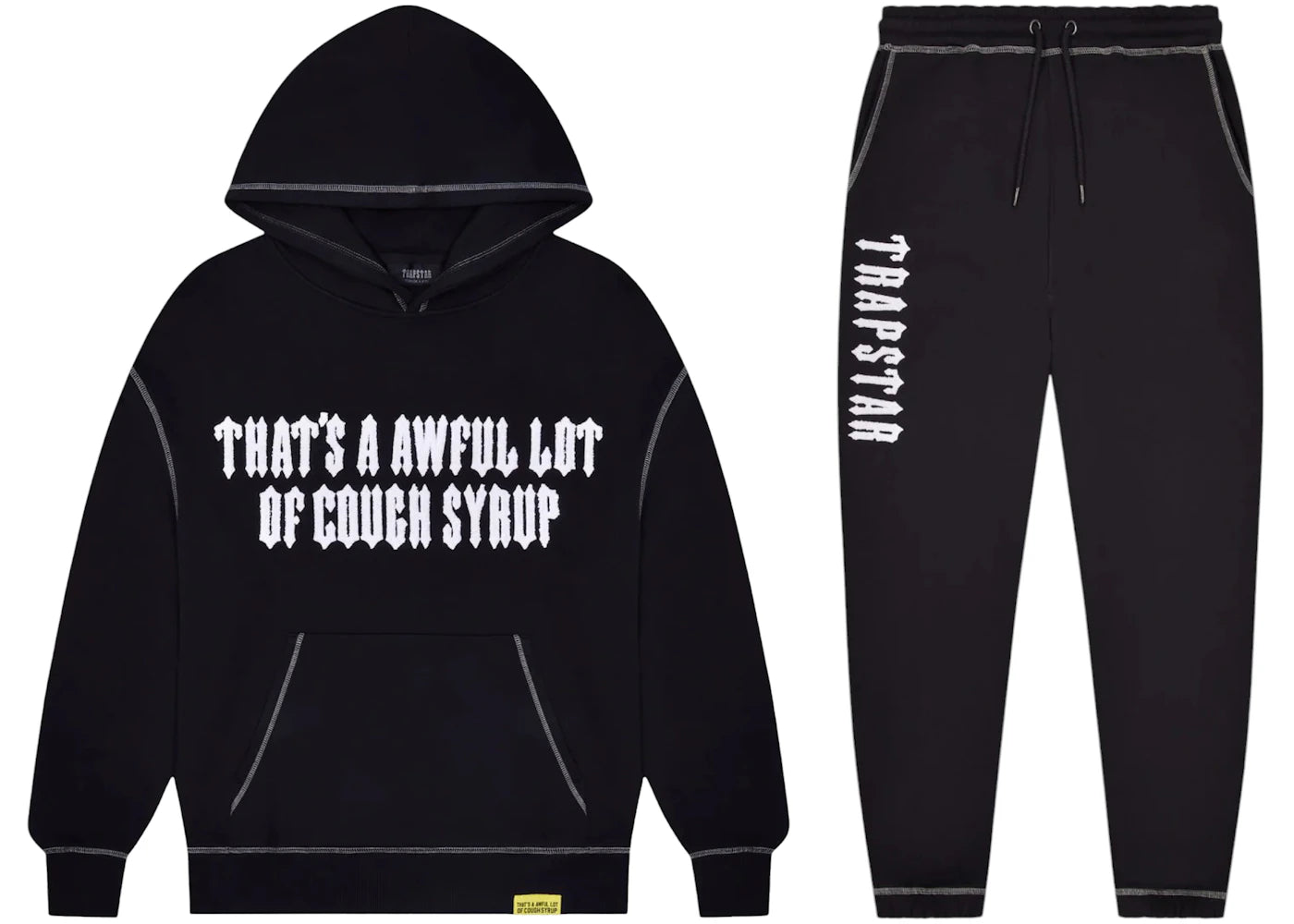 trapstar london × cough syrup サイズs証明書付き Trapstar x Cough Syrup Tracksuit Black – Side Kicks