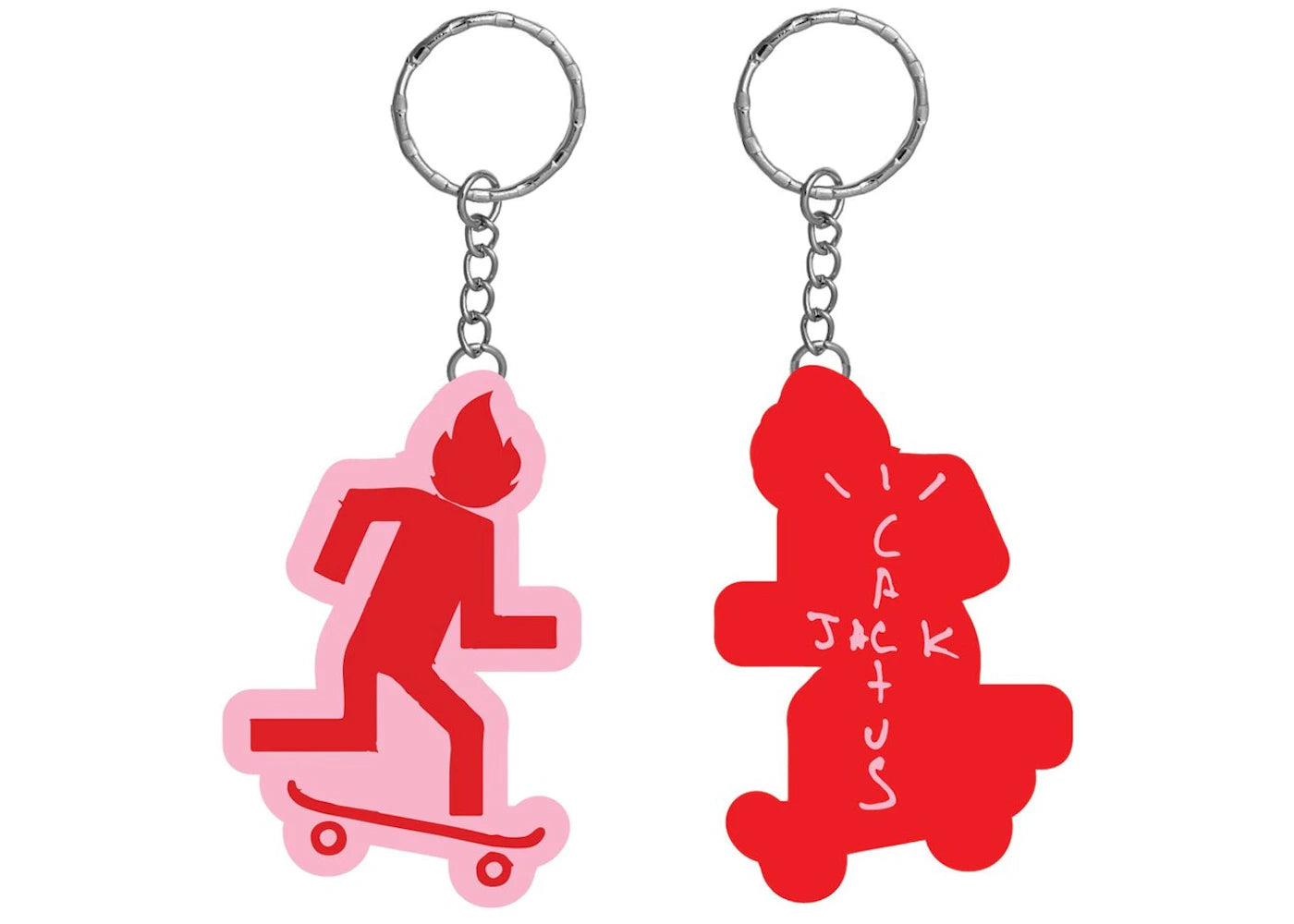 Travis Scott Cactus Jack Skate Keychain Red