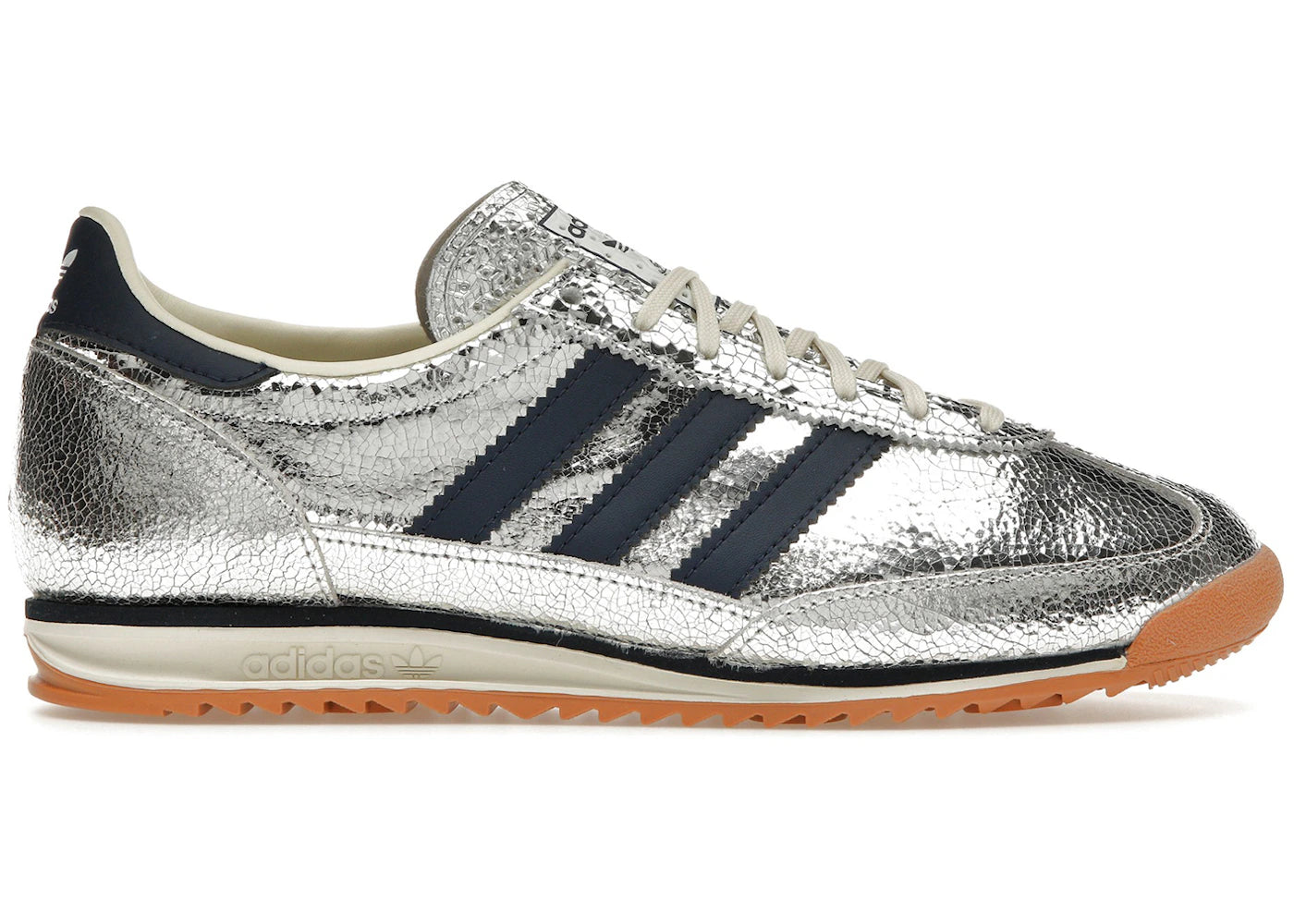 adidas SL 72 OG Silver Metallic Collegiate Navy Women s Side Kicks