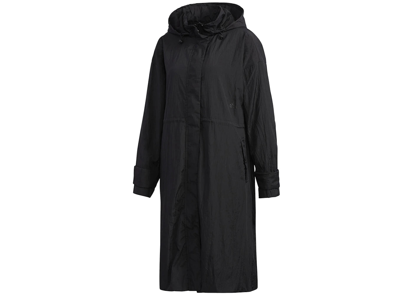 adidas Women's Light Woven Long Jacket Black – Side Kicks