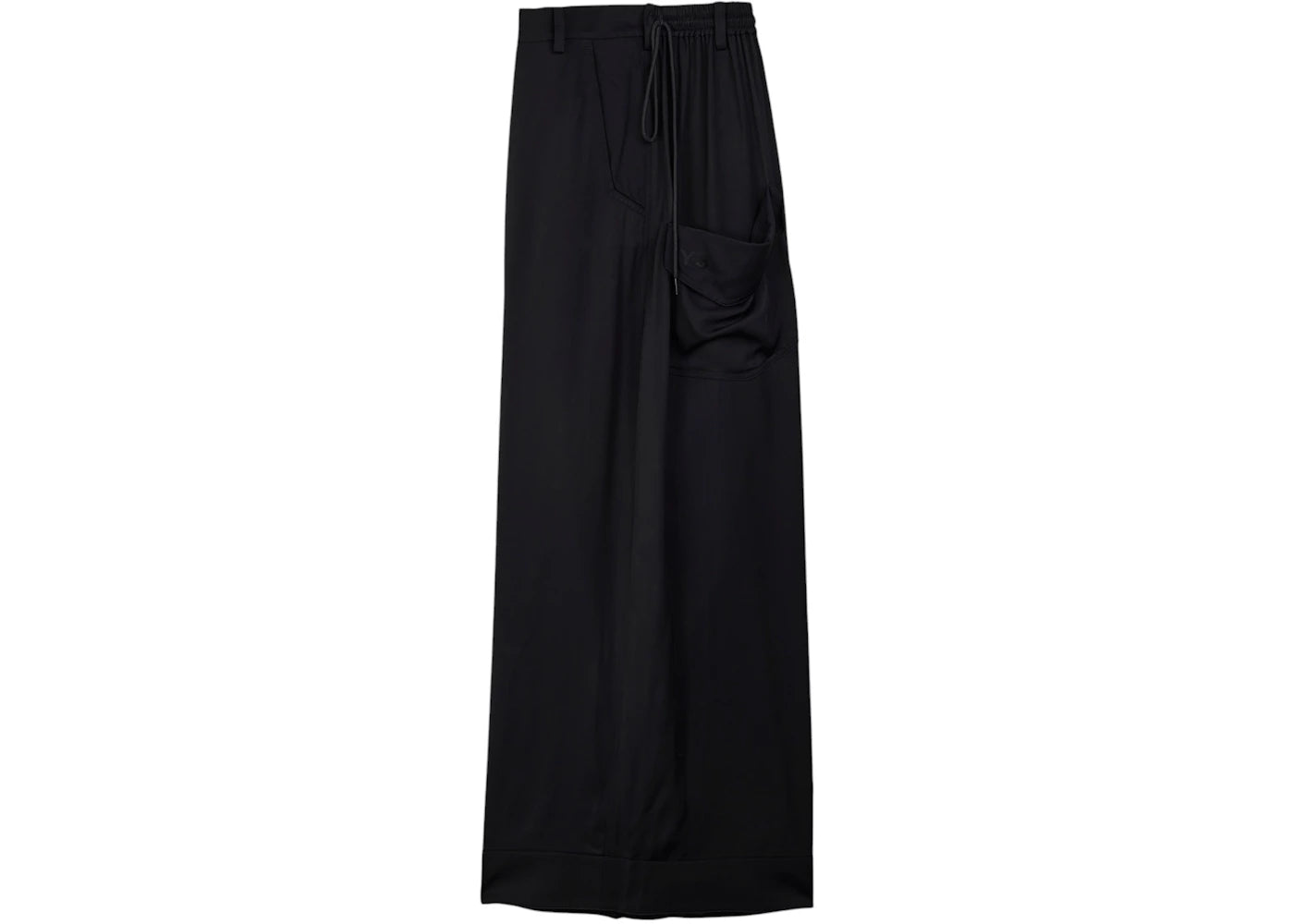 adidas Women's Y-3 Rayon Twill Wide Tracksuit Bottoms Black