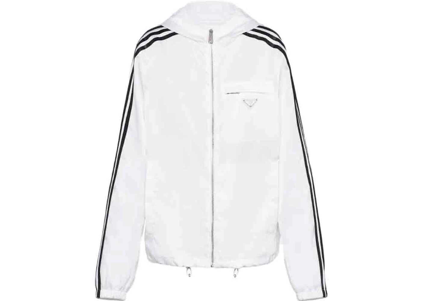 adidas for Prada Re-Nylon Hooded Track Jacket White – Side Kicks