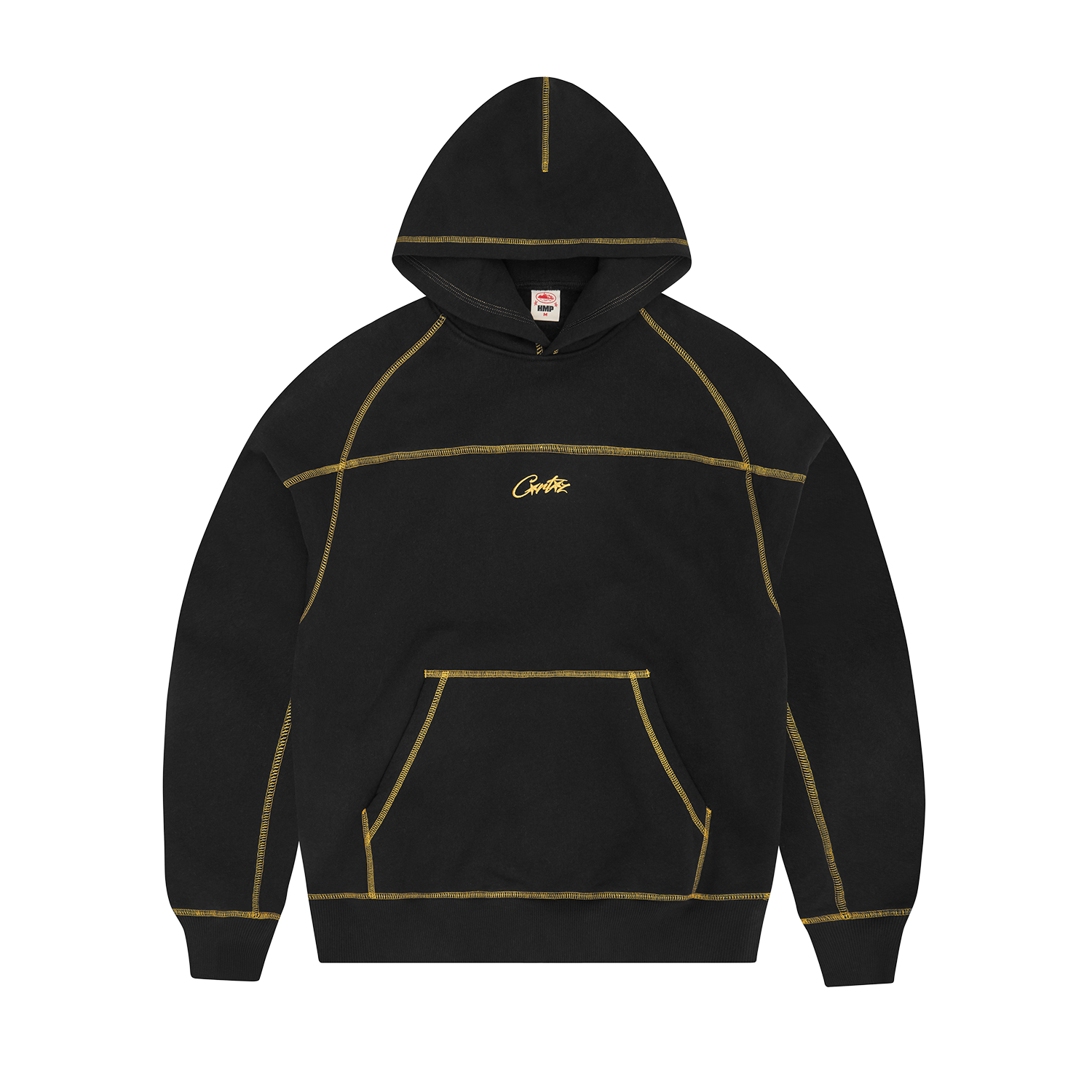 Corteiz HMP V2 Hoodie Black/ Yellow – Side Kicks