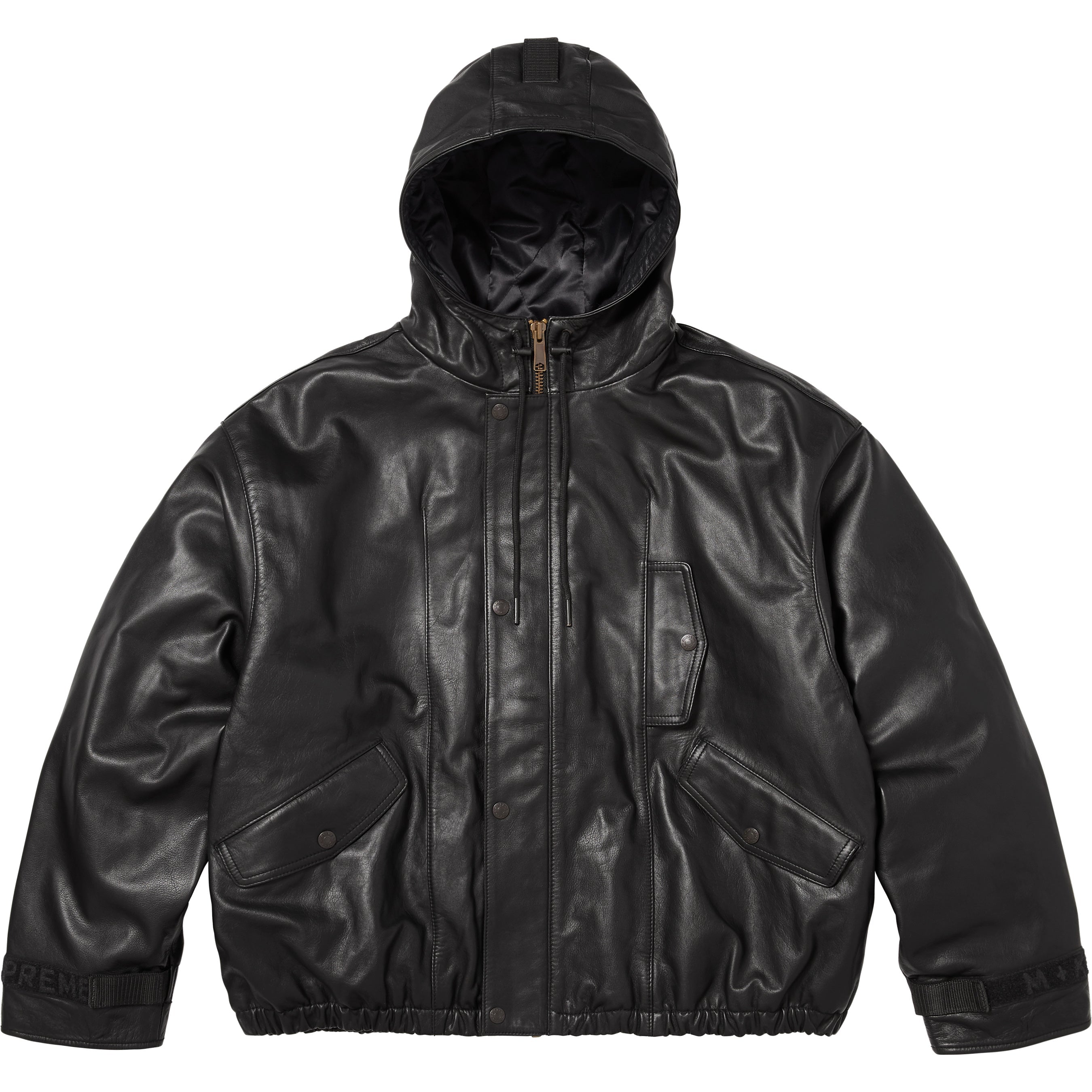 Supreme / Marithé + François Girbaud Hooded Leather Flight Bomber