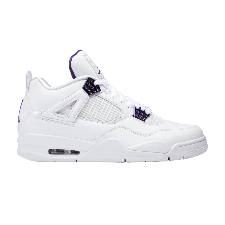 Court Purple All White 4s With Purple White And Purple Retro Air