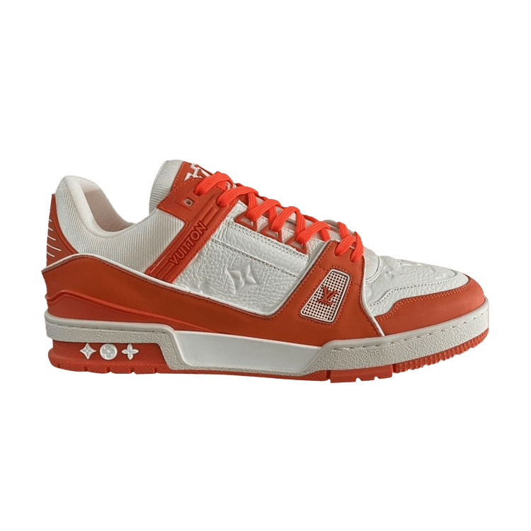 Monogram Orange Louis Vuitton Trainers Louis Vuitton Trainer Low