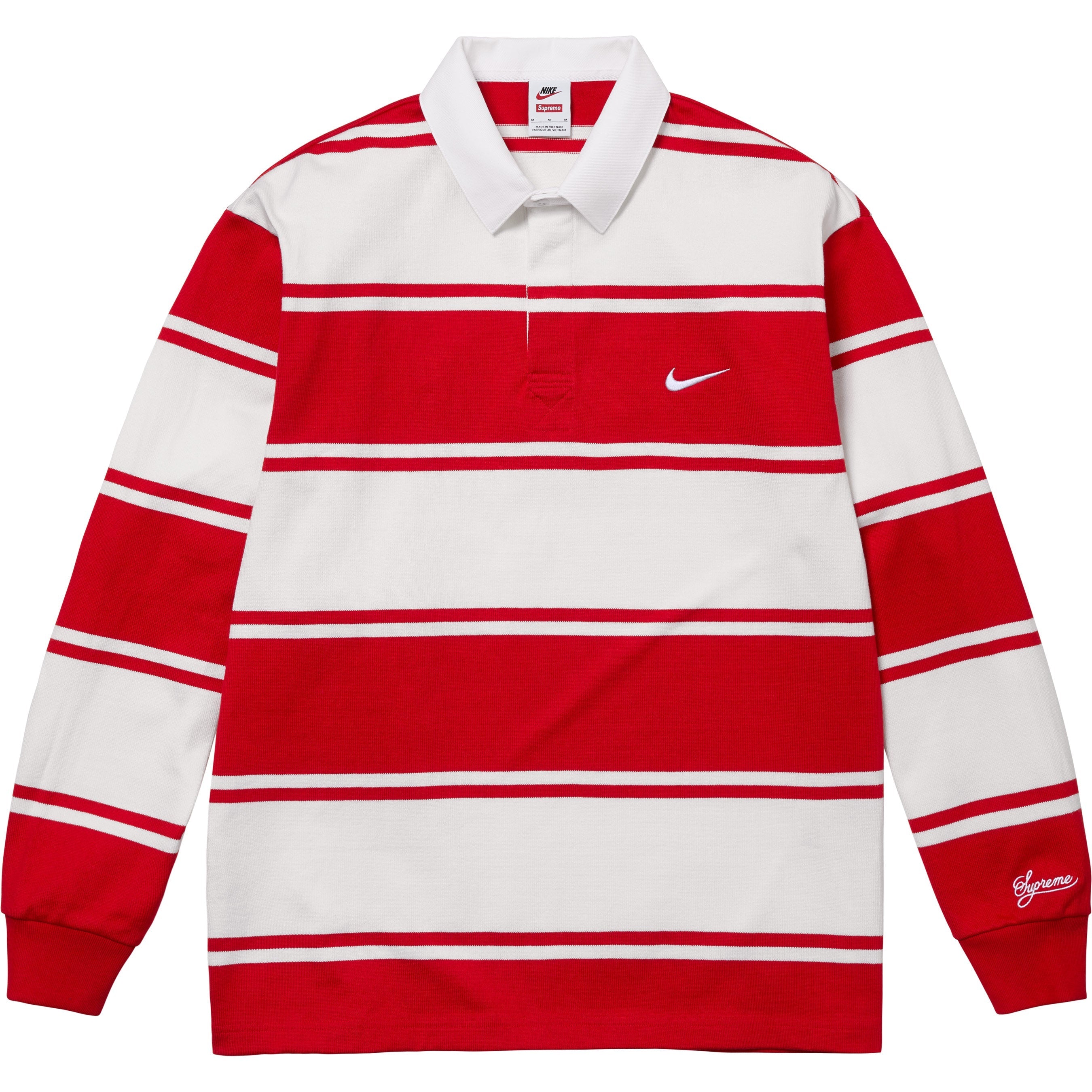 Supreme x Nike Stripe Rugby - Red – Side Kicks