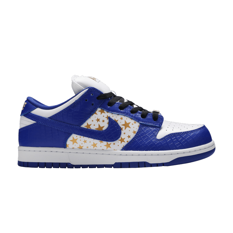 Nike SB Dunk Low Supreme Stars Hyper Royal (2021) - Side Kicks