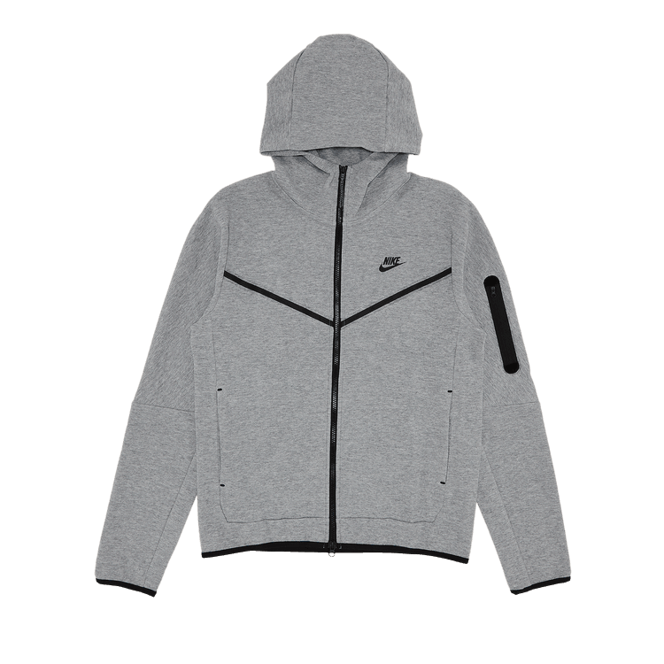 Nike Sportswear Tech Fleece Full Zip Hoodie & Joggers Set Grey - Side Kicks