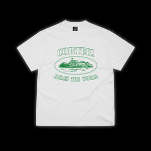 Corteiz OG Alcatraz Tee - white/green