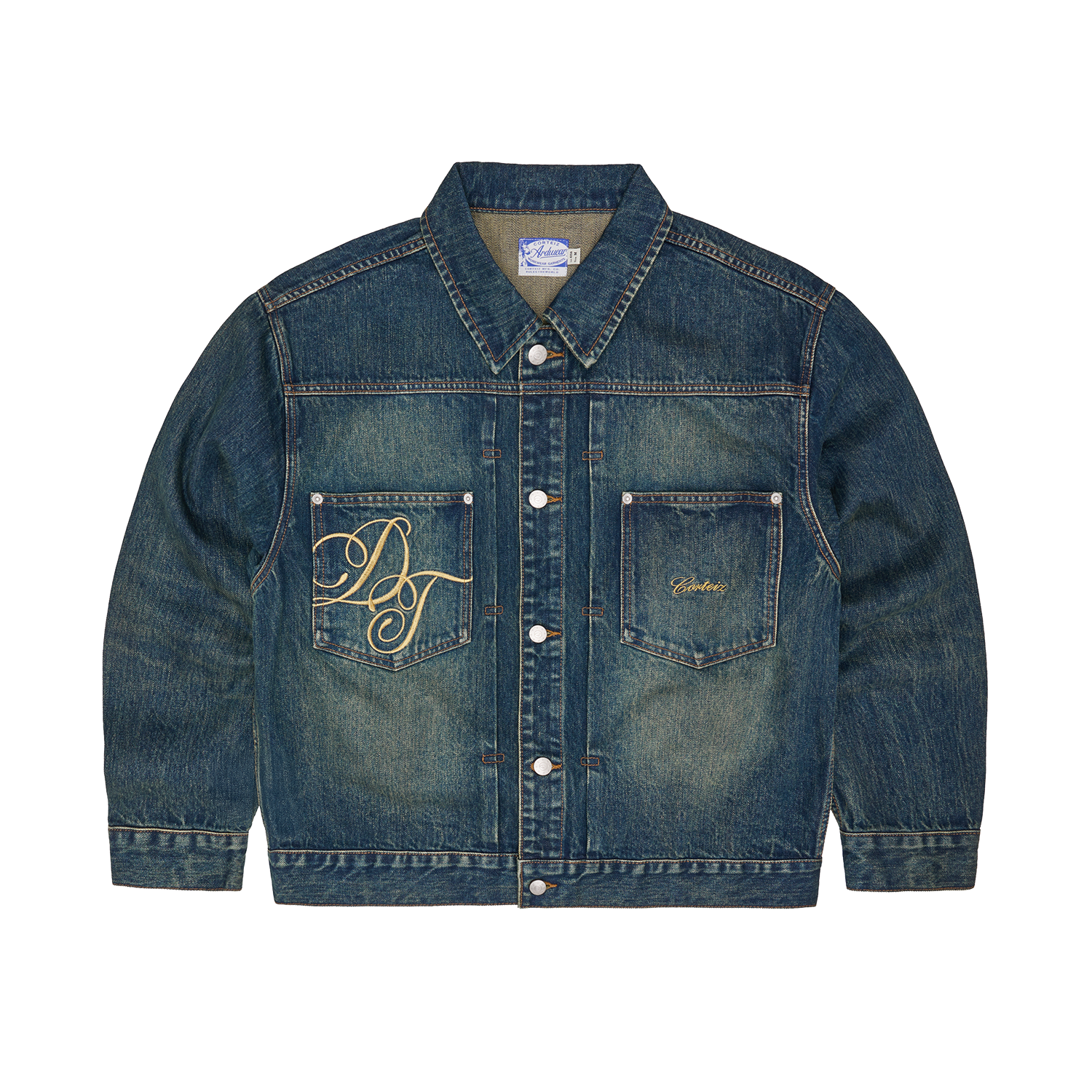 Corteiz x Denim Tears DT Luxe Denim Jacket Vintage indigo – Side Kicks