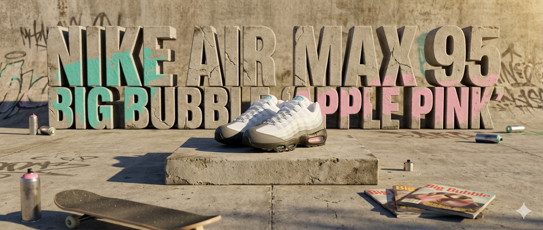 Nike Air Max 95 Big Bubble 'Apple Pink' JD Exclusive Release Date, Price & Where to Buy