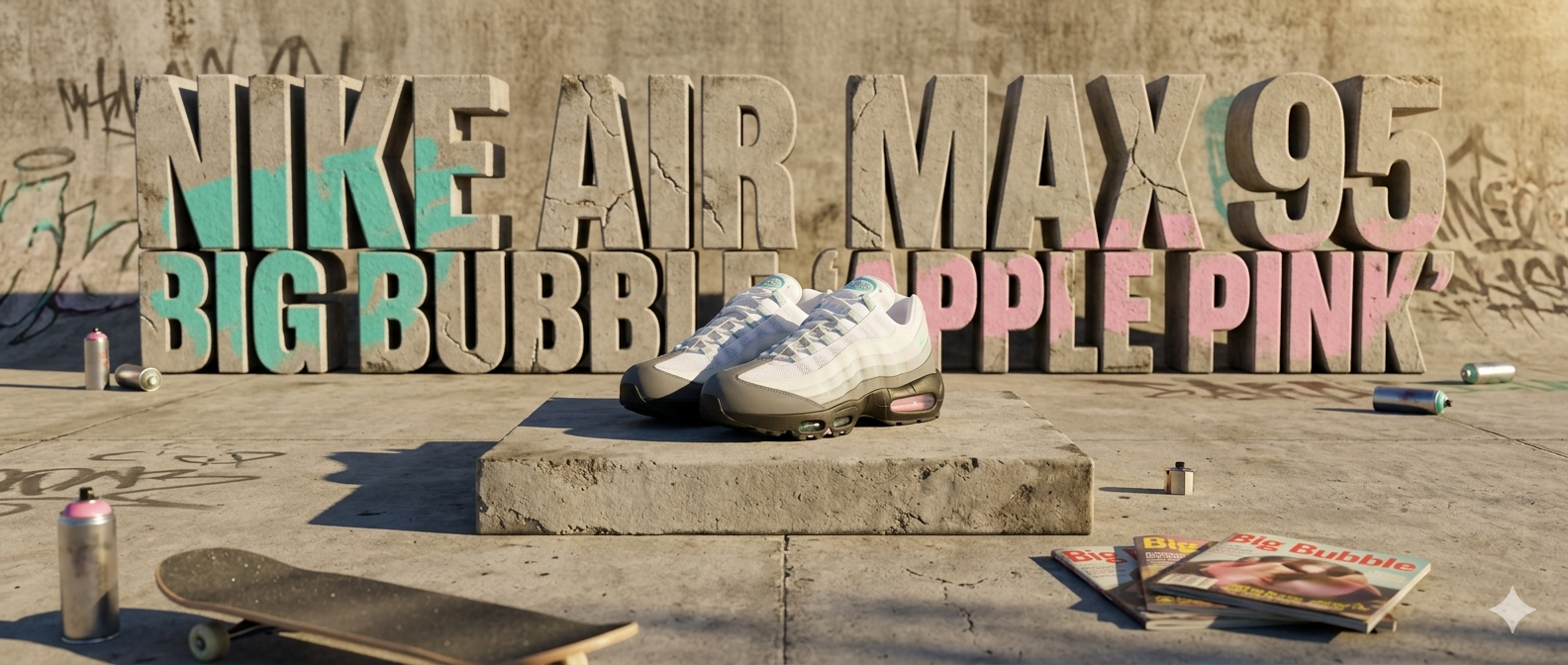 Nike Air Max 95 Big Bubble 'Apple Pink' JD Exclusive Release Date, Price & Where to Buy
