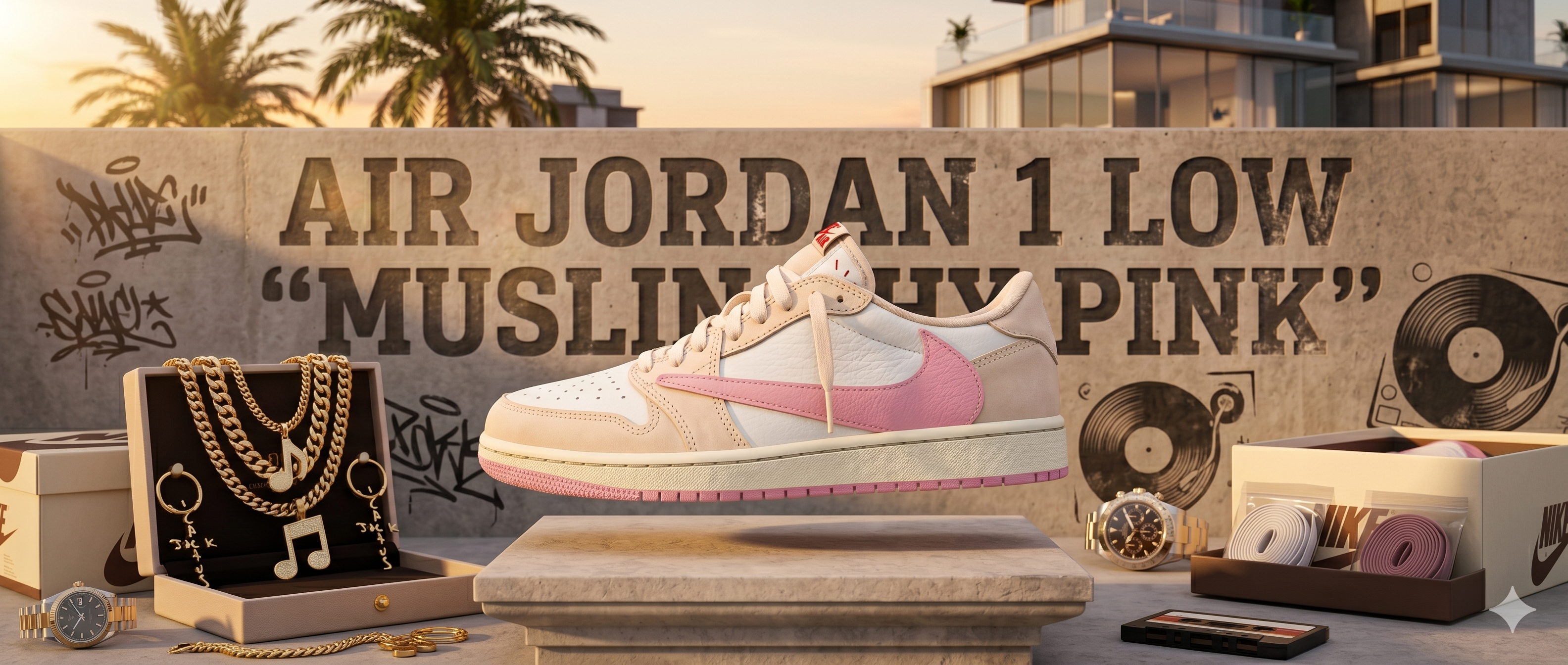 Travis Scott x Air Jordan 1 Low 'Muslin Shy Pink' Release Date, Price & Where to Buy