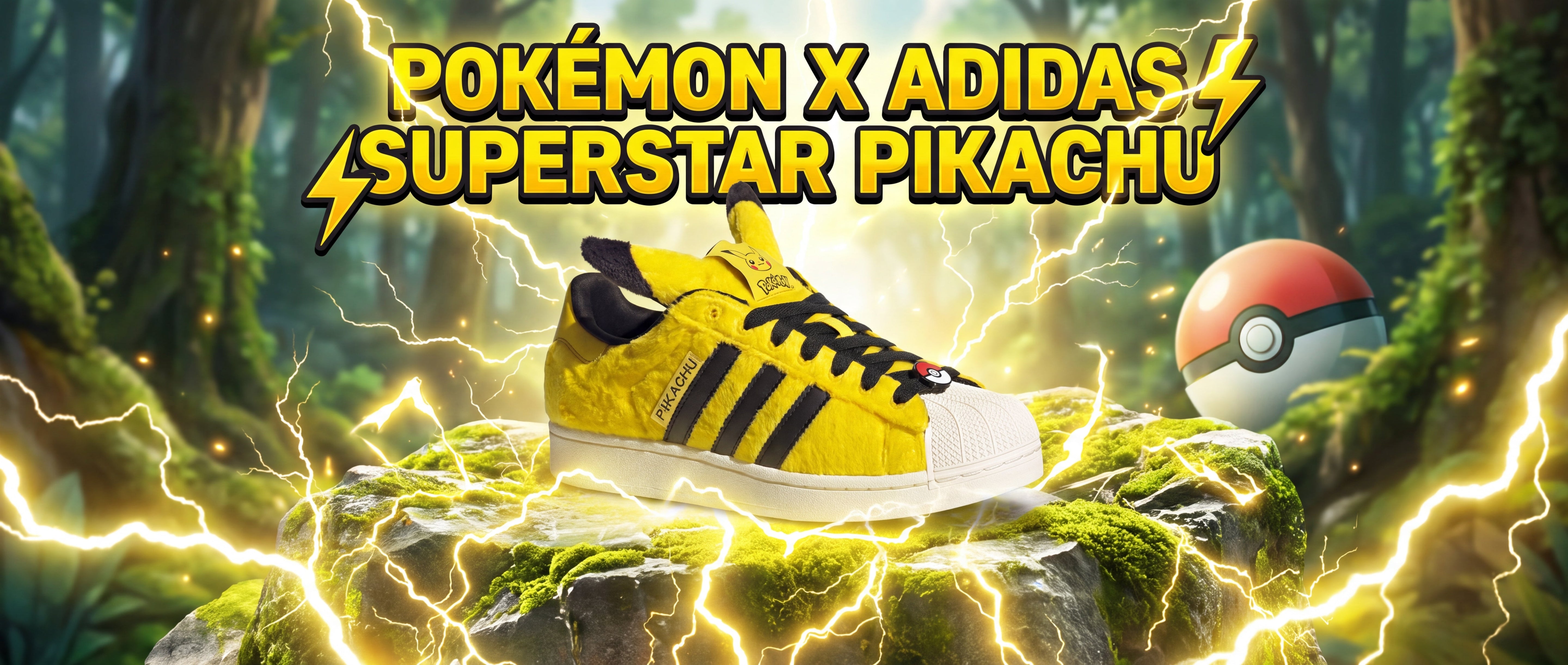 Pokemon x adidas Superstar Pikachu Yellow KI2858 2026 | Side Kicks