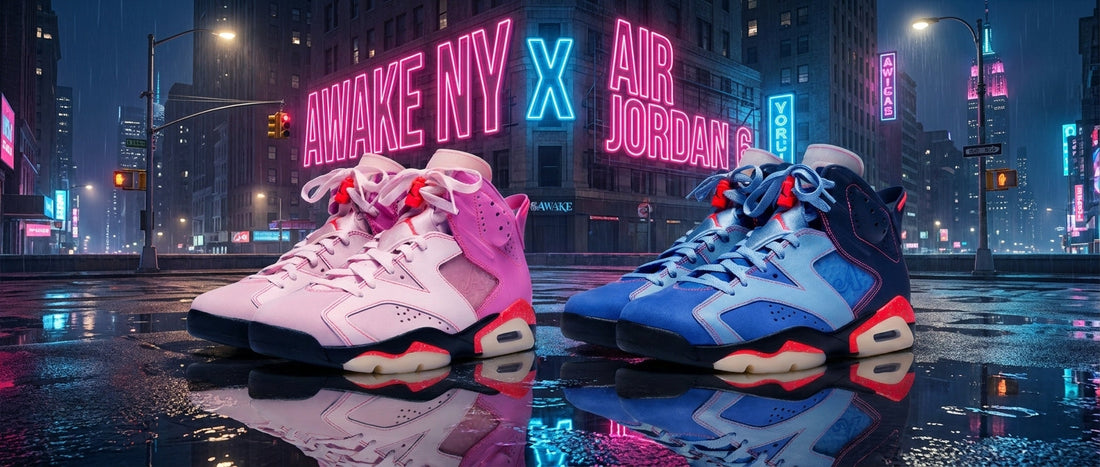 Awake NY x Air Jordan 6 Midnight Navy & Playful Pink 2026 | Side Kicks