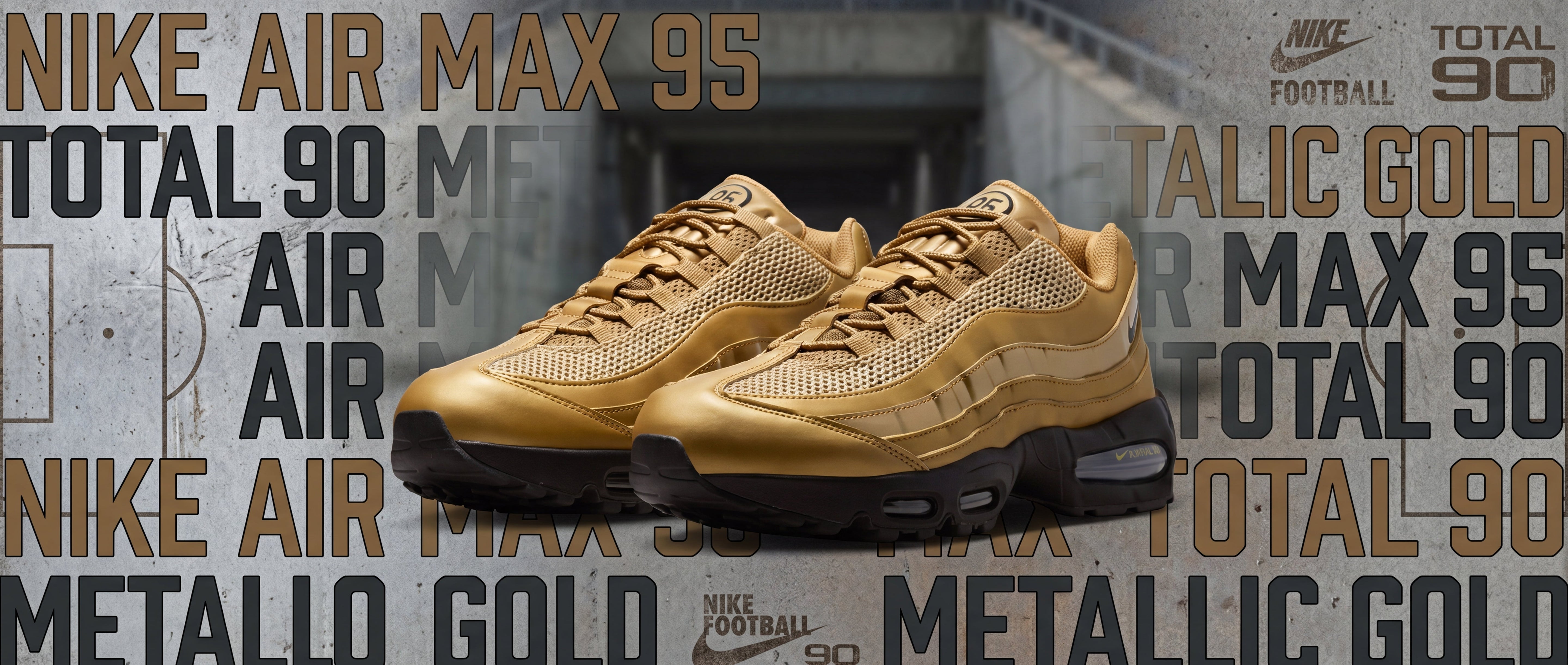 Nike Air Max 95 Total 90 Metallic Gold 2026 | Side Kicks