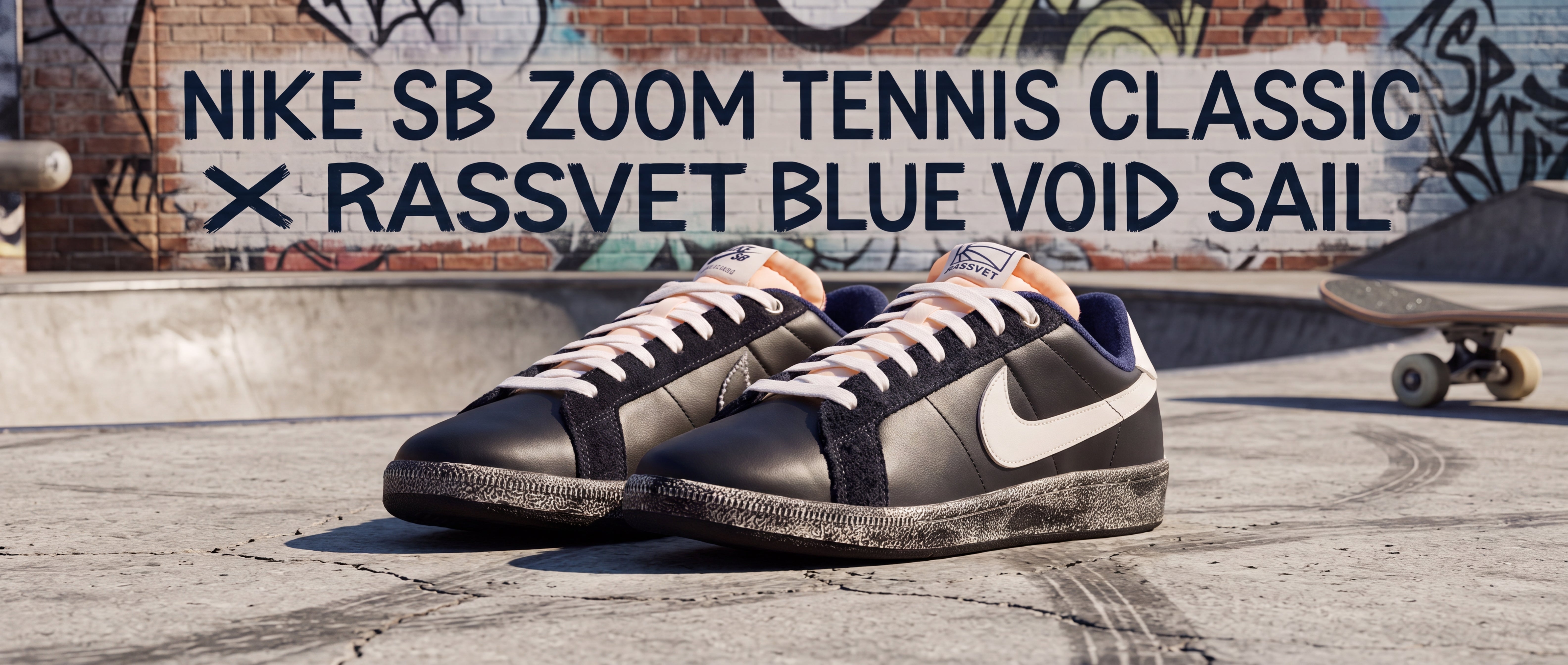 Nike SB Zoom Tennis Classic x Rassvet Blue Void Sail 2026 | Side Kicks