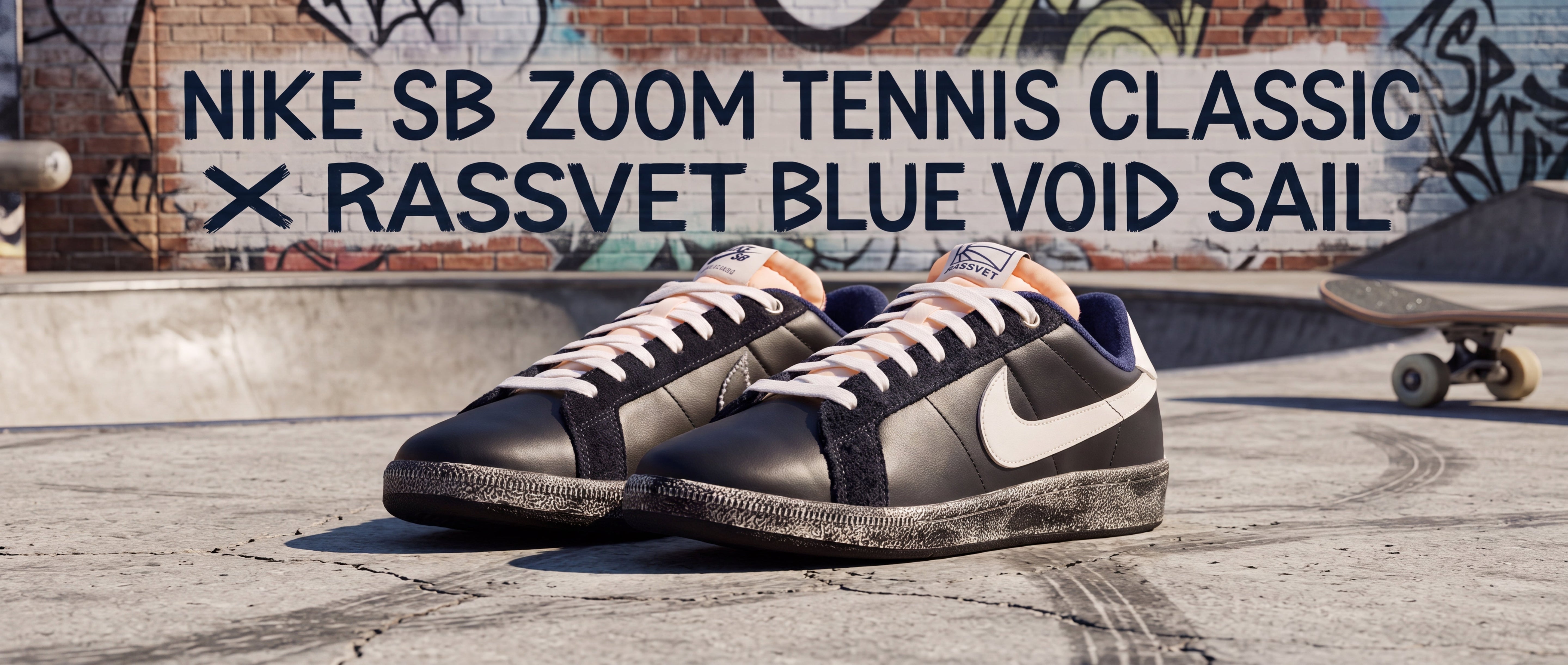 Nike SB Zoom Tennis Classic x Rassvet Blue Void Sail 2026 | Side Kicks