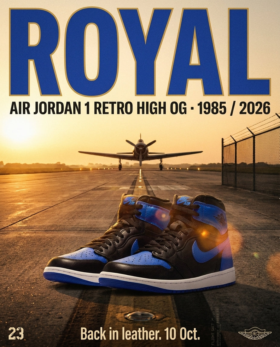 The OG Returns Without The Suede: Air Jordan 1 Retro High OG 'Royal' Lands Back In Leather For Holiday 2026