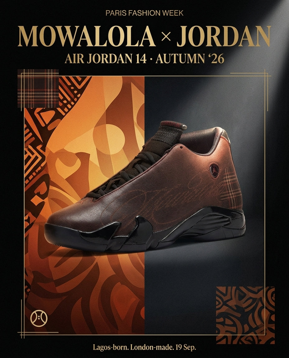 London Meets The GOAT: The Mowalola x Air Jordan 14 Debuts Jordan Brand's Boldest Fashion Collab Of The Year