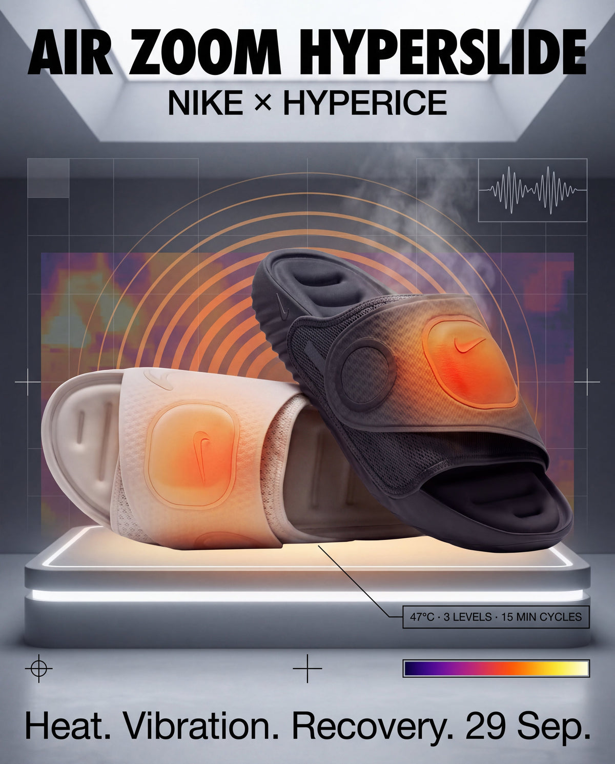 Heat, Vibration, Air: The Nike Air Zoom Hyperslide Turns The Slide Into A Wearable Recovery Tool