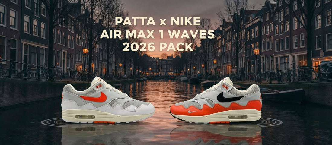 Patta x Nike Air Max 1 Waves Pack “Grey Red” and “White Crimson” 2026 Release