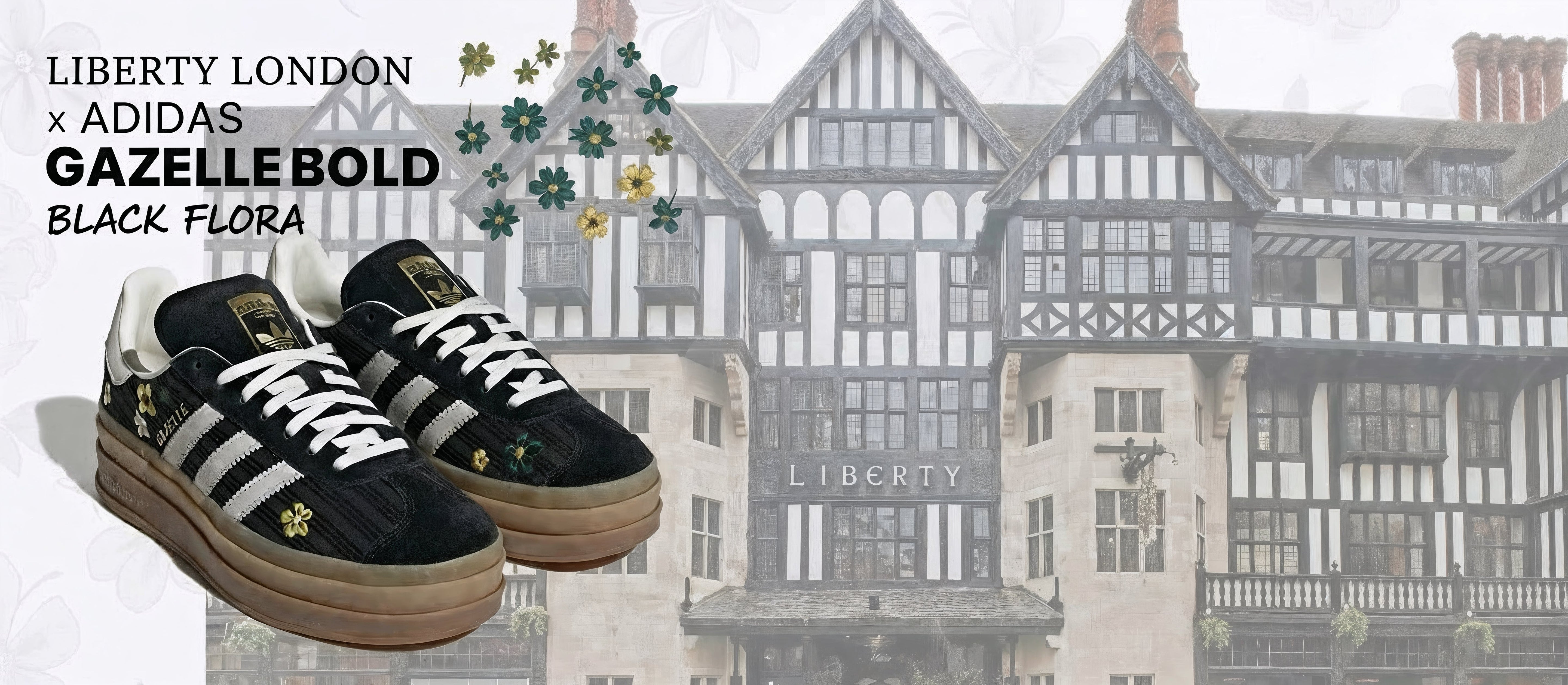 Liberty London x adidas Gazelle Bold Black Floral Release Date Price and Where to Buy