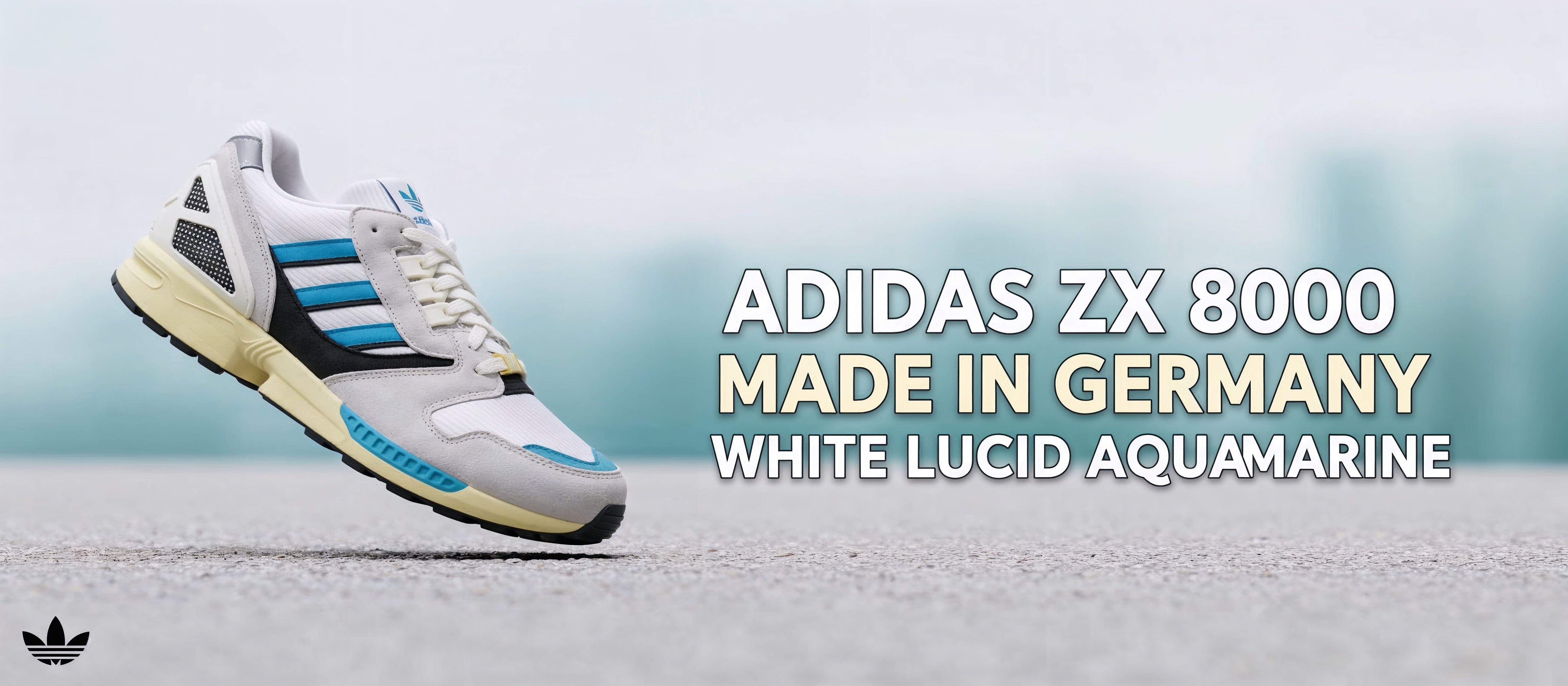 adidas ZX 8000 Made in Germany White Lucid Aquamarine Release Date, Price & Where to Buy