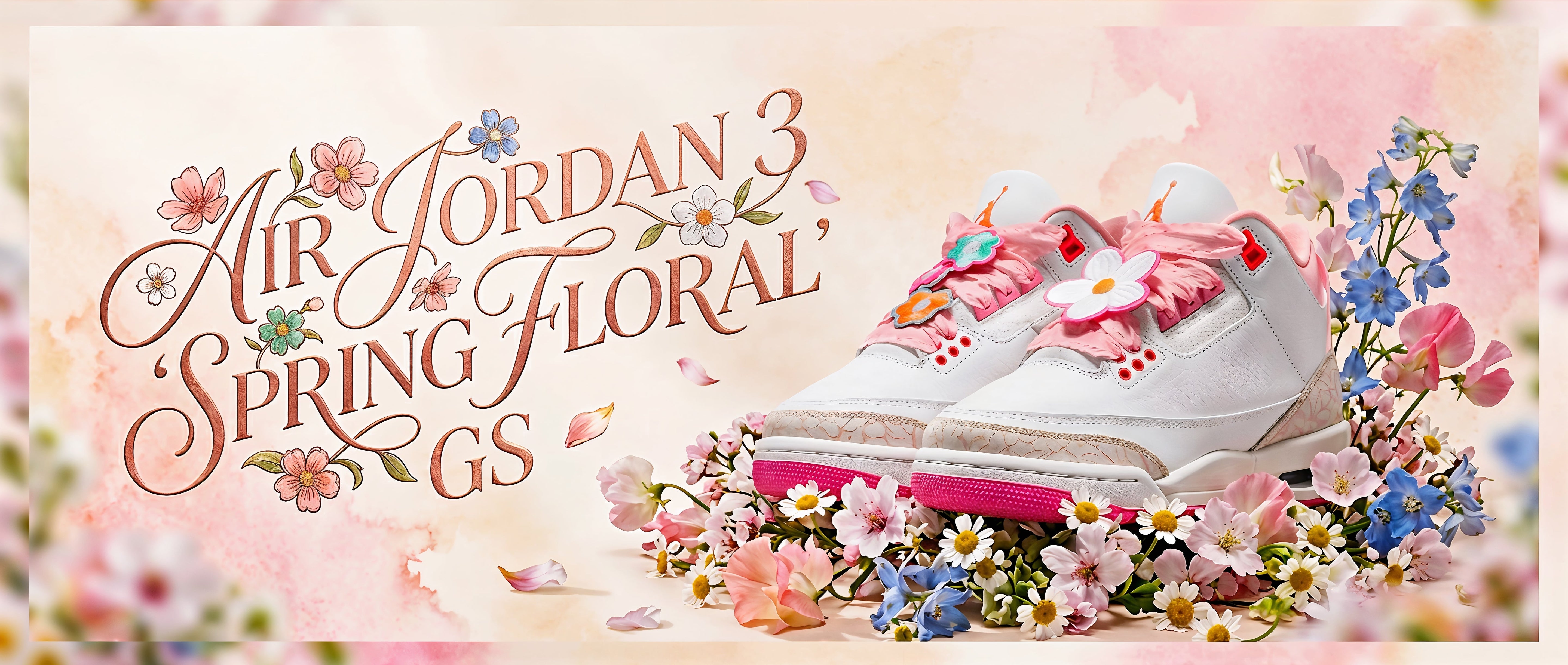 Air Jordan 3 ‘Spring Floral’ GS Release Date, Price & Where to Buy