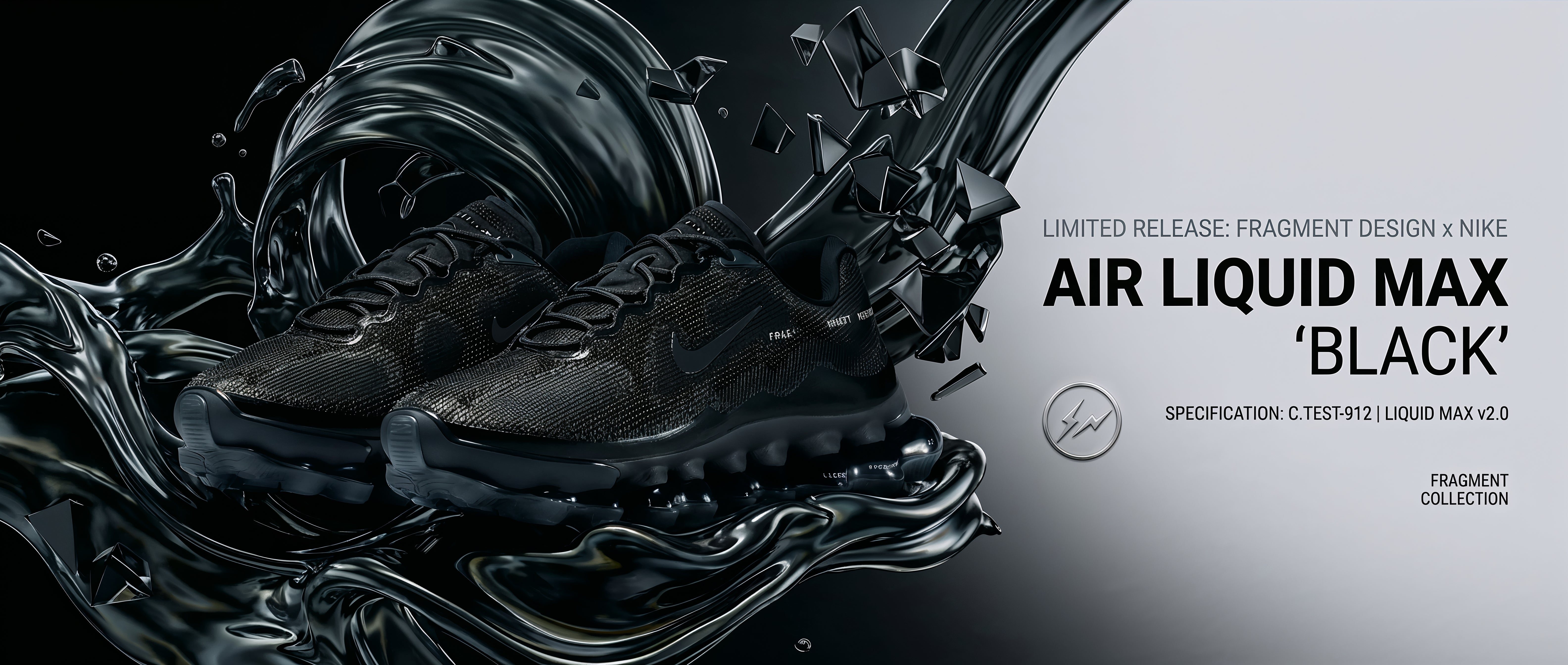 Nike Air Liquid Max x Fragment 'Black' Release Date, Price & Where