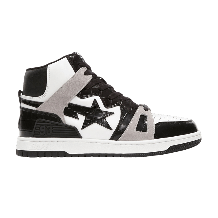 A Bathing Ape Bape Sta 93 Hi Black Light Grey