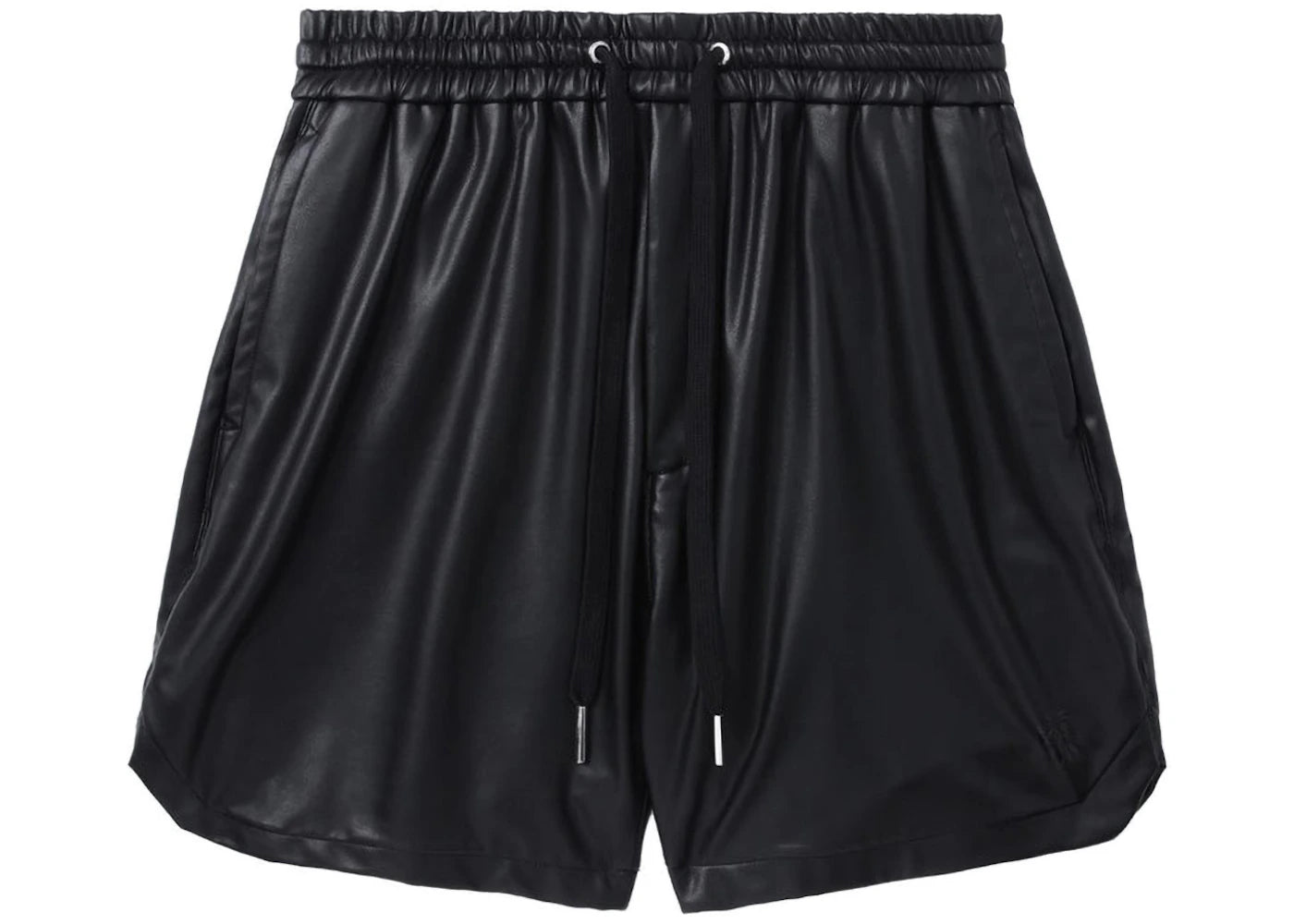 BAPE Black Synthetic Leather Short Black