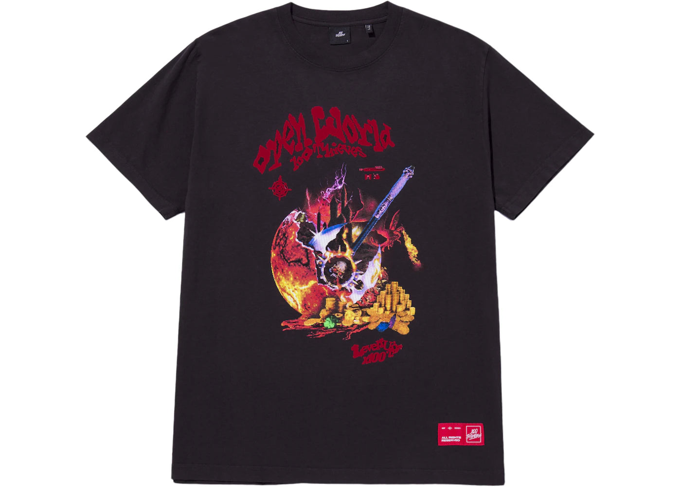 100 Thieves Underworld Tee Vintage Black