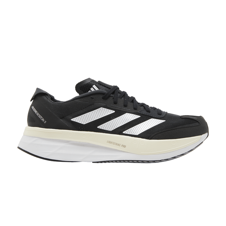 adidas Adizero Boston 11 Black White Carbon (Wide)