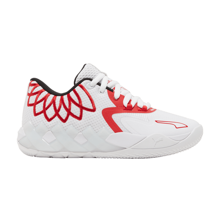 Puma LaMelo Ball MB.01 Lo Team Color White High Risk Red (GS)