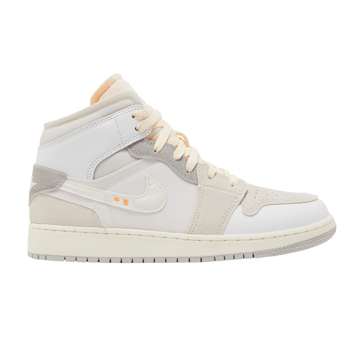 Jordan 1 Mid SE Craft Inside Out White Grey (GS)