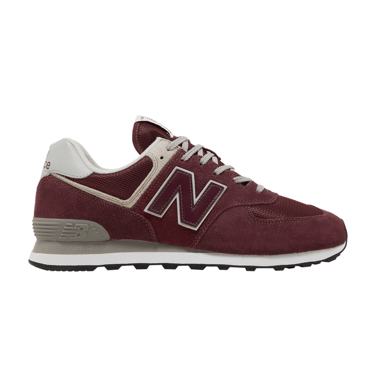 New Balance 574 Burgundy White