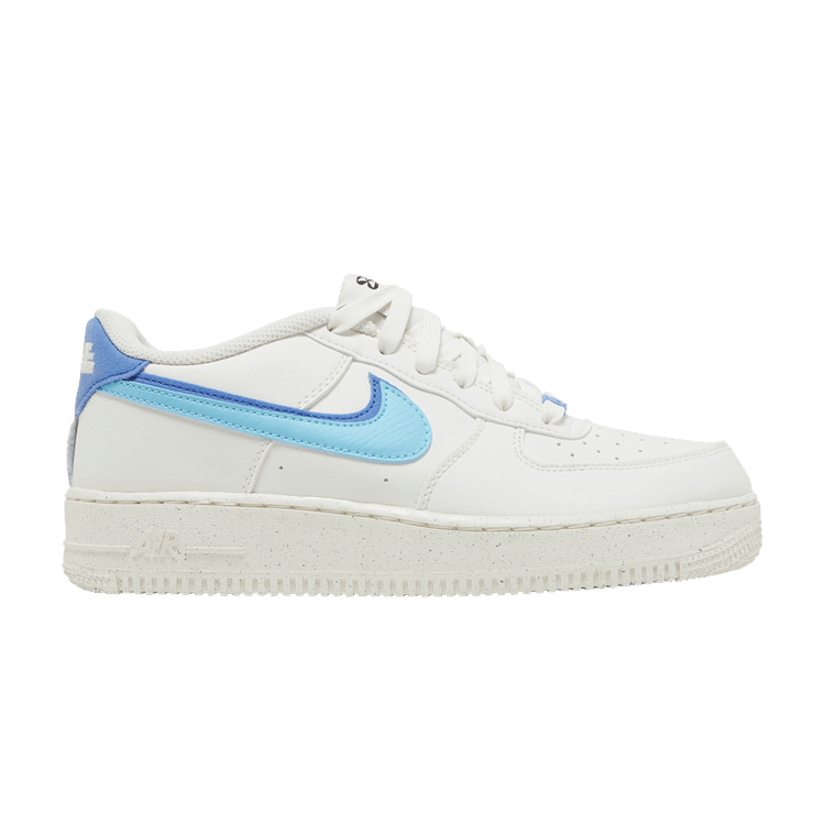 Nike Air Force 1 Low 82 Double Swoosh White Medium Blue (GS)