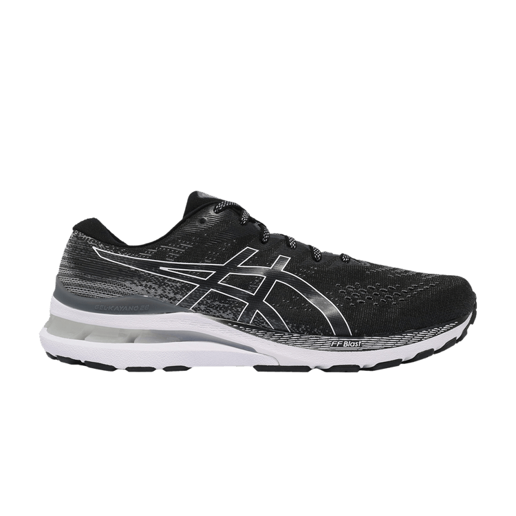 ASICS Gel-Kayano 28 Black White Carbon Fiber