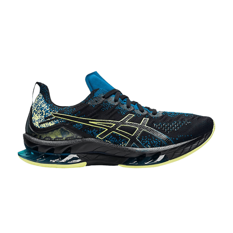 ASICS Kinsei Blast Black Blue Glow Yellow