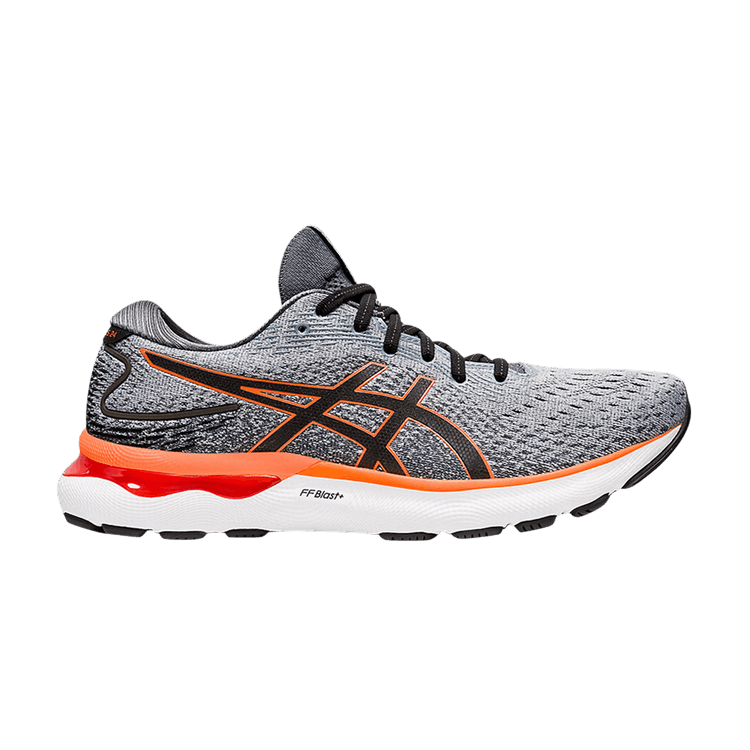 ASICS Gel-Nimbus 24 Sheet Rock Grey Shocking Orange