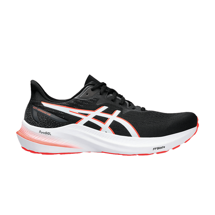 ASICS GT-2000 12 Black Sunrise Red