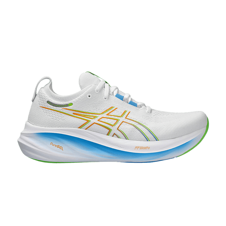 ASICS Gel-Nimbus 26 White Waterscape Lime